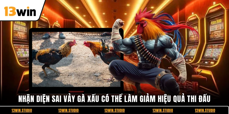 Nhận diện sai vảy gà xấu có thể làm giảm hiệu quả thi đấu